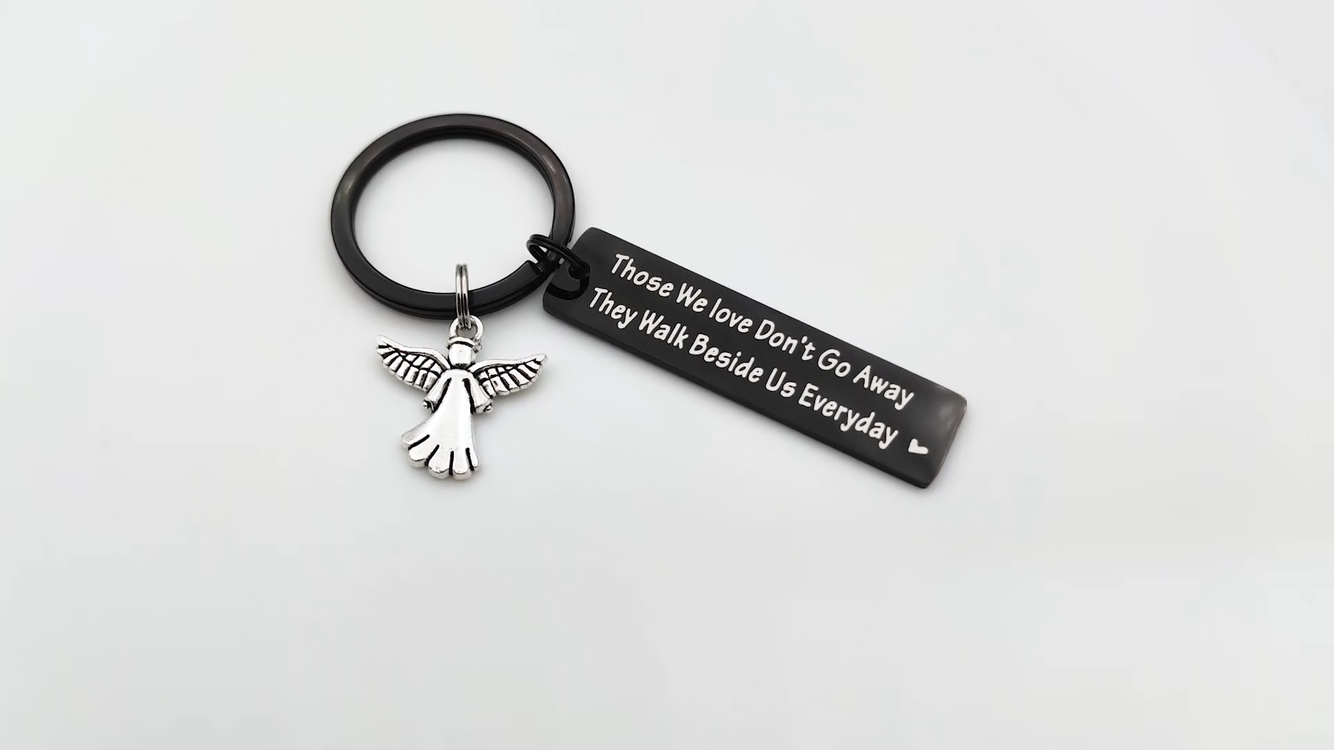 Memorial Keychain - 'Those We Love Don't Go Away' Sympathy Gift For Loss Of Loved One - View #4