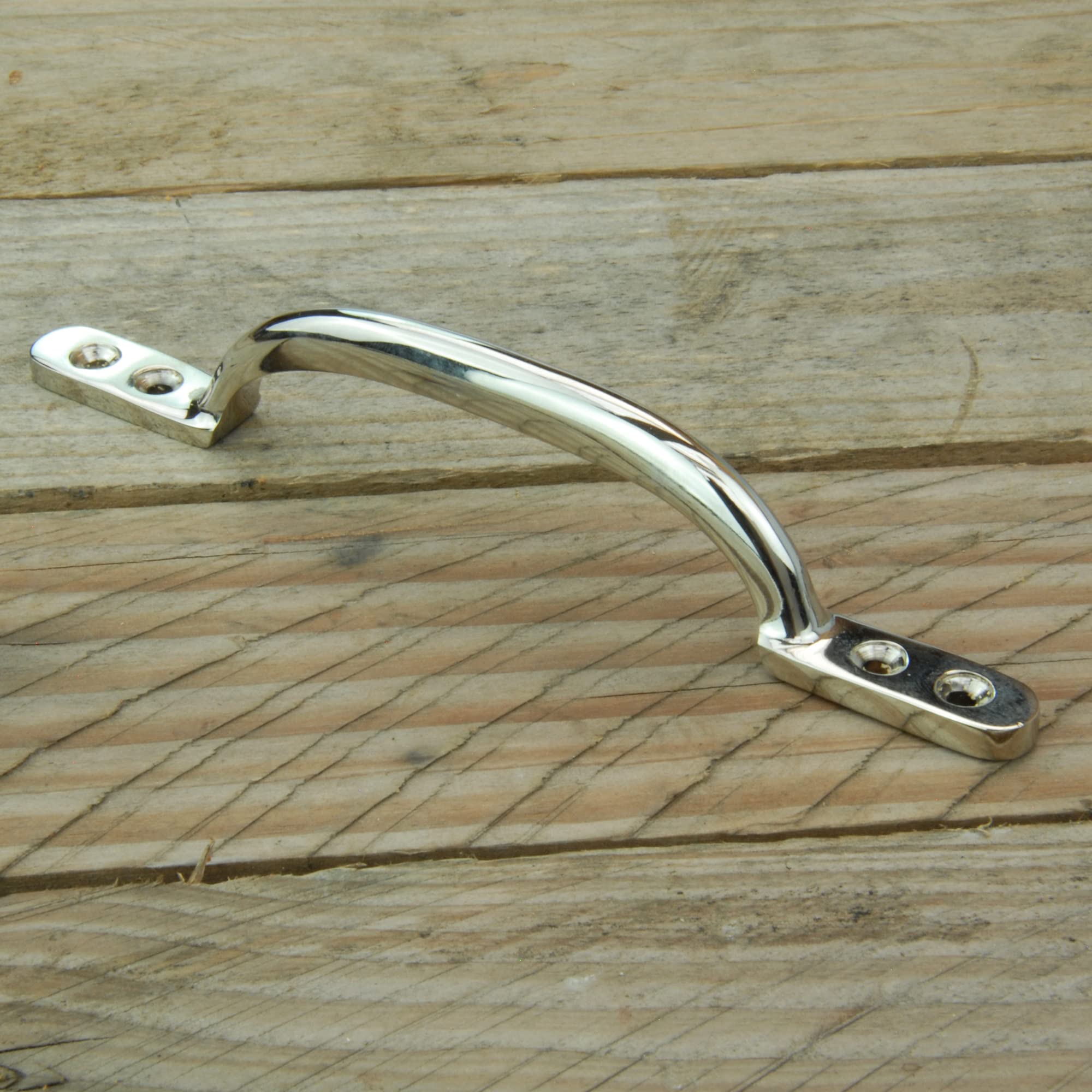 UNDERGROUND PARTS Polished Nickel Solid Brass Cabinet Kitchen Drawer Door Bow Handles Pulls & Knobs (D Handle Hotbed 170mm)