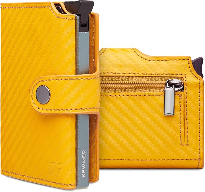 Corval Wallet 2.0 BEWMER V2 Portefeuille Homme Mince En Simili Cuir Avec Protection RFID Anti- Clonation - Porte-cartes De Crédit Homme Et Femme Pour 9 Cartes, Avec Porte- Monnaie, Noir Orange Premium Corval Wallet 2.0 BEWMER V2 Portefeuille Homme Mince En Simili Cuir Avec Protection RFID Anti- Clonation - Porte-cartes De Crédit Homme Et Femme Pour 9 Cartes, Avec Porte- Monnaie, Noir Orange Premium