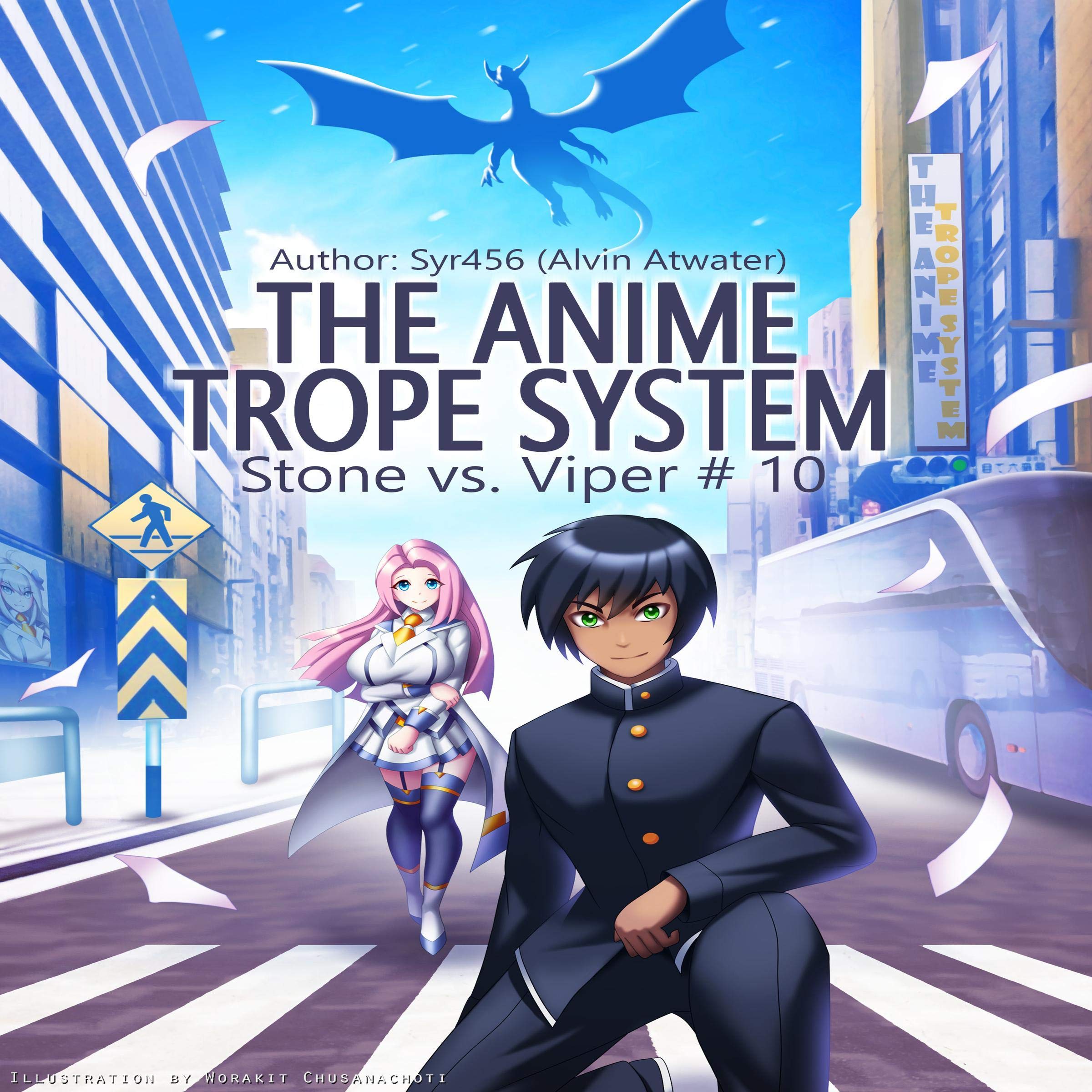 Cover art for The Anime Trope System: Stone vs. Viper, #10 a LitRPG (ATS)