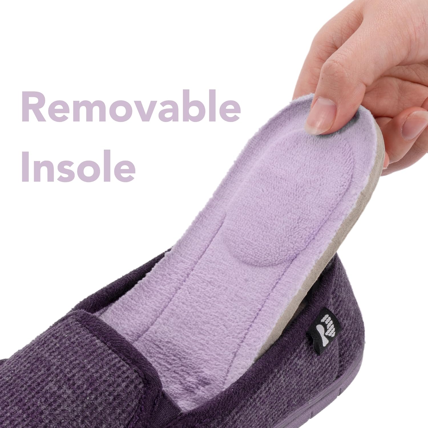 RockDove Women's Two-Tone Hoodback Slipper with Removable Insole - Image 3