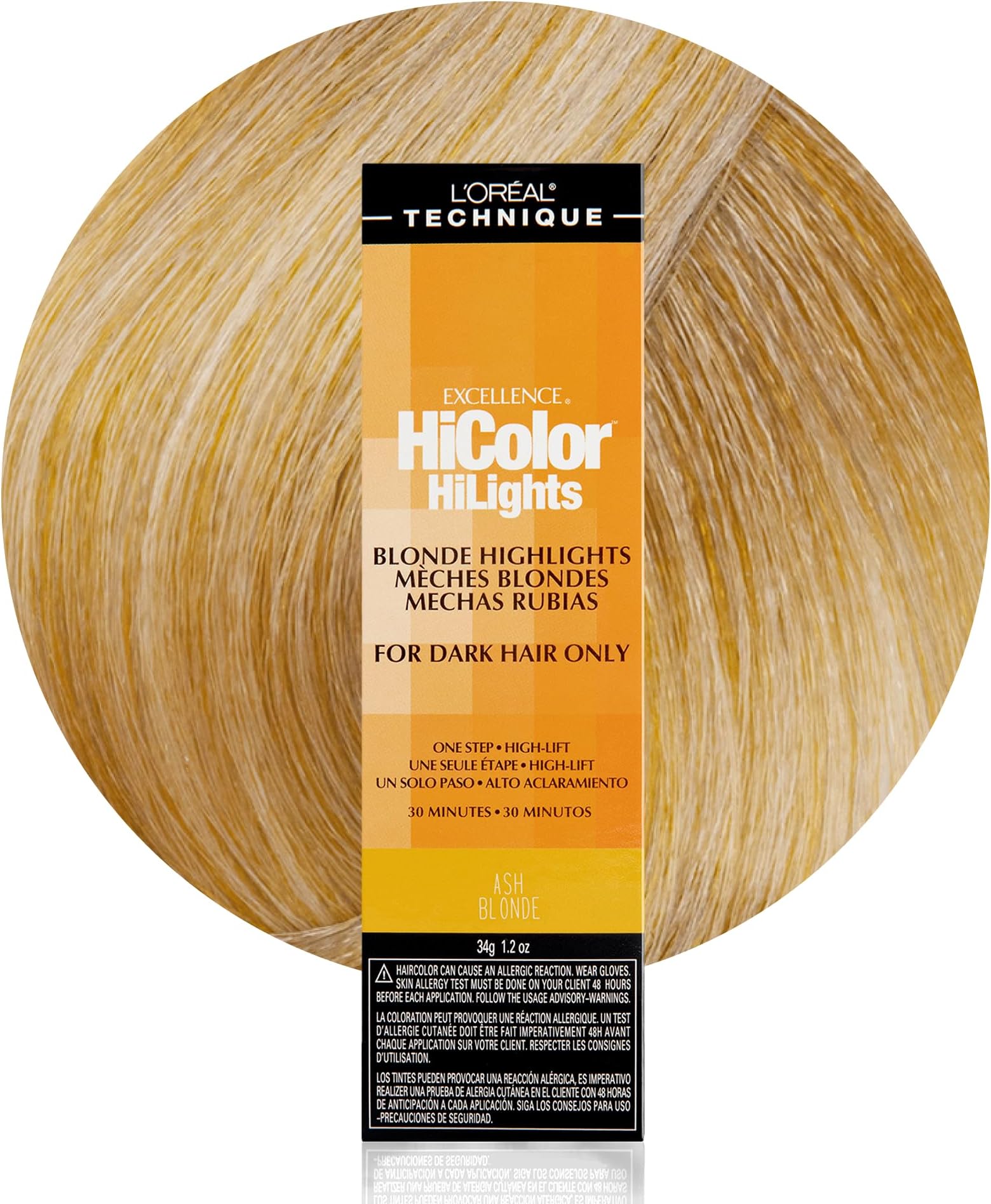 L'OREAL TECHNIQUE Paris Store Excellence Hicolor, Blond/Ash Highlights, 1.2oz