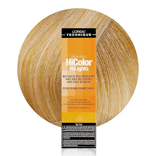 Vista 5 de L'Oréal Technique HiColor Blonde HiLights Permanent Hair Color for Dark Hair Intense Blonde Highlights No Pre-Lightening Required No-Drip