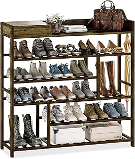 28 Entrance Shoe Storage Ideas For A Clean, Welcoming Entryway 82 Bamworld Shoe Rack for Front Door Entrance Bamboo Shoe Organizer with St...