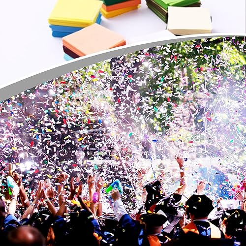 Miniatura 6 de 5400 piezas de papel de seda cuadrados de 1 pulgada, 36 papeles de seda de colores surtidos para manualidades, papel de seda multicolor a granel