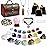 Healing Crystals Set, 28 Pcs Crystals and Healing Stones 7 Chakra Stones Kit for Beginners Raw Protection Reiki Spiritual Energy Meditation Natural Gem with Wooden Box, Crystals Gifts for Women