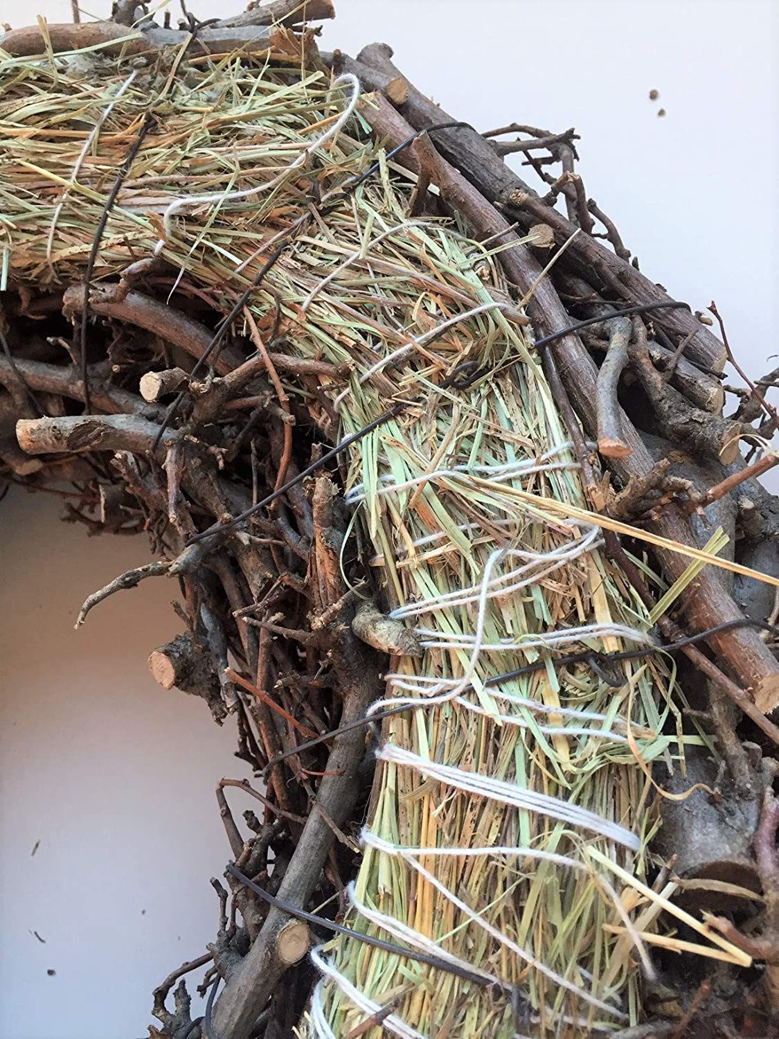 Türkranz Bonsaiholz Blumenkranz Kranz Blütenkranz Wandkranz Tischkranz Dekokranz, Verschiedene Größen (30 cm)