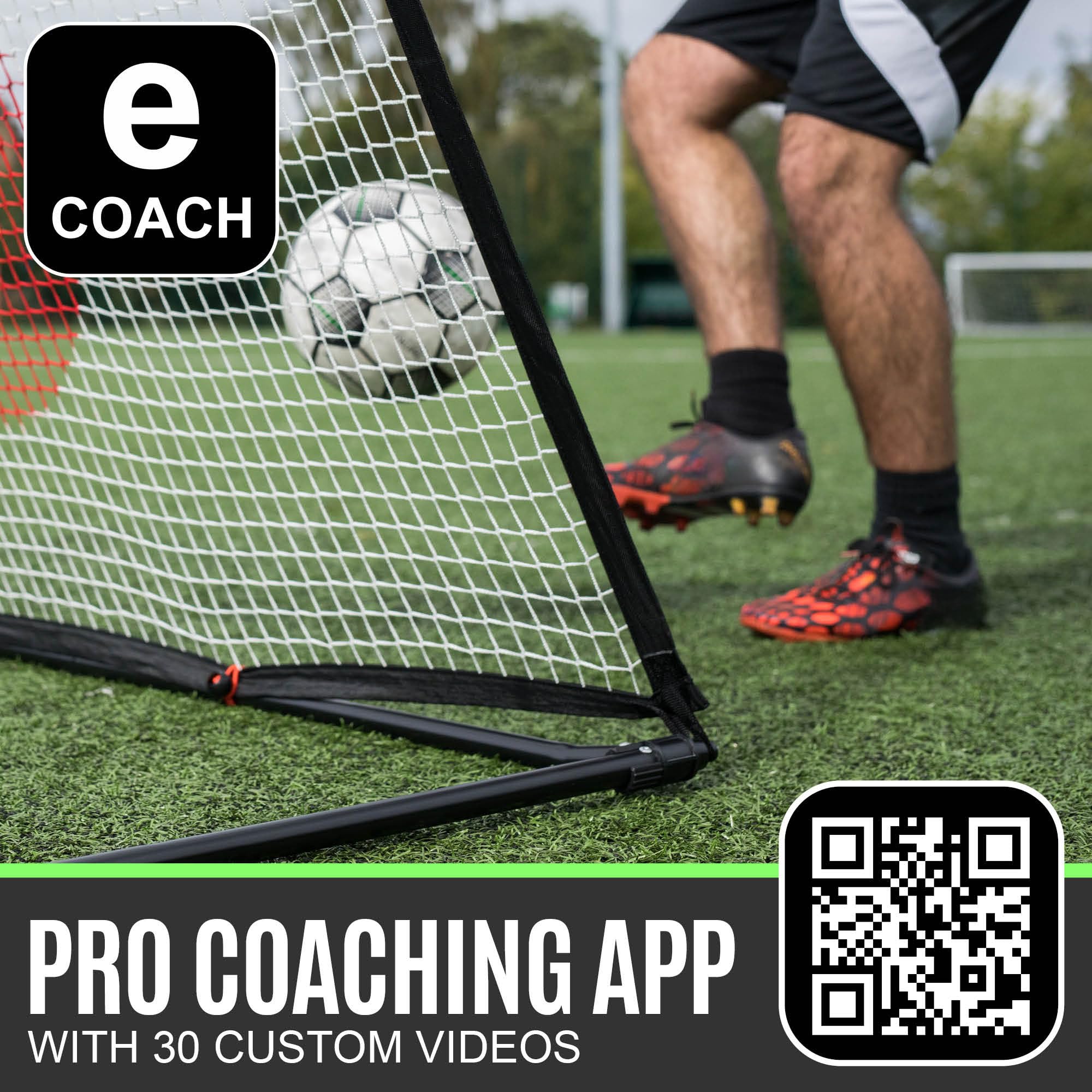 QUICKPLAY Spot Target Football Rebounders - Ora in 3 taglie | Multi-Sport Ball Skills Training - con app di allenamento eCOACH gratuita