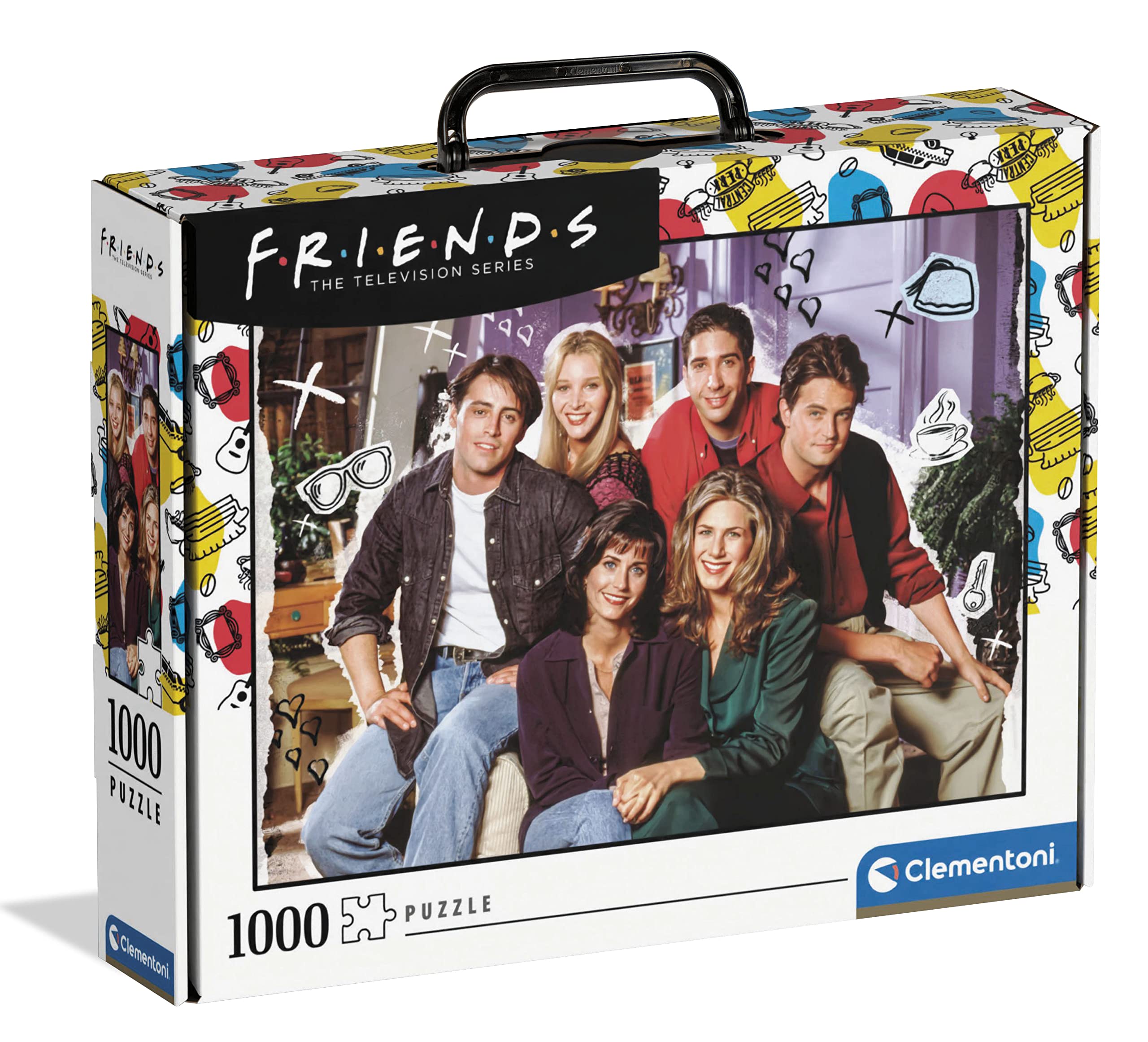 Clementoni 39681 Friends 1000 Pieces, Made in Italy, Jigsaw Puzzle for Adults, Multicoloured, Medium