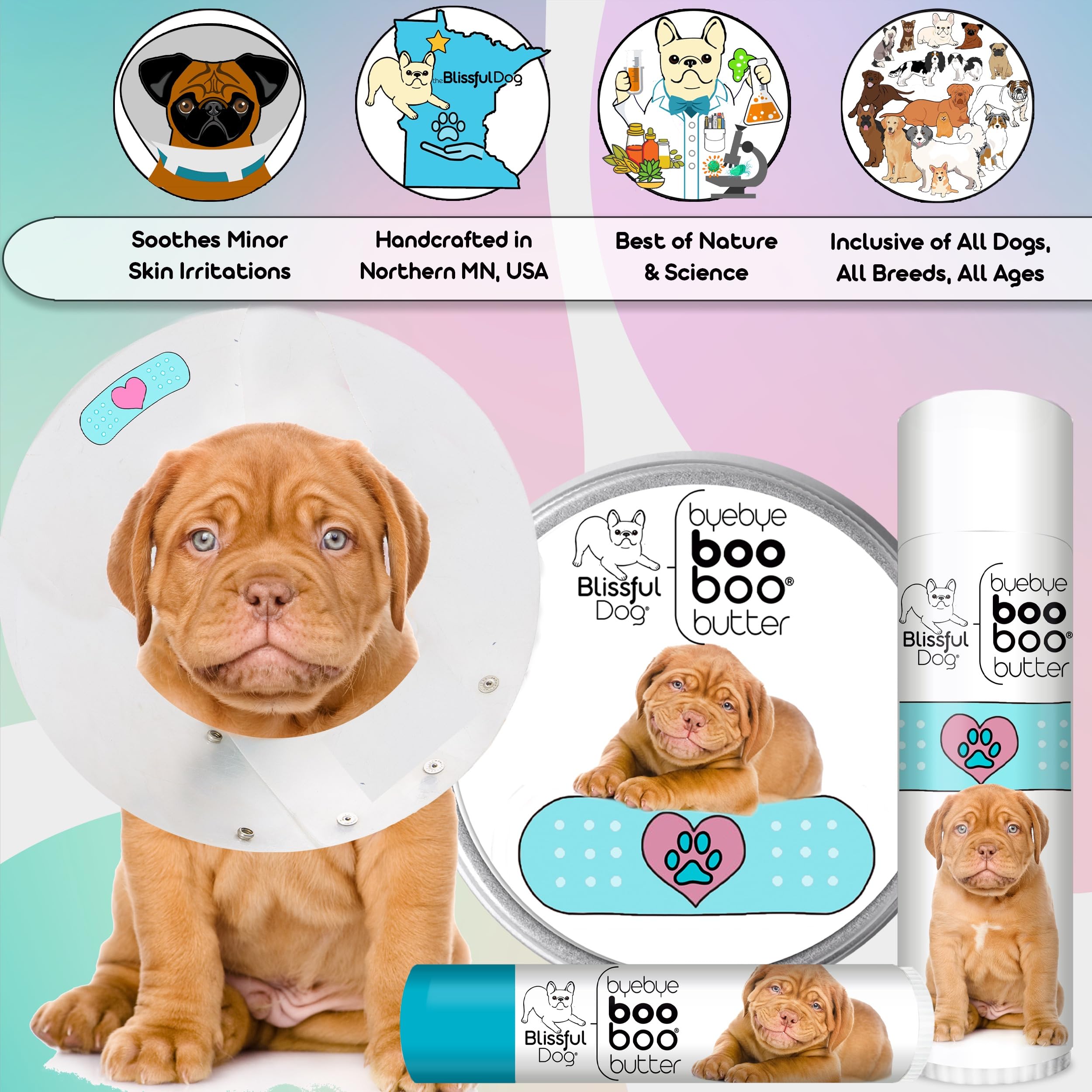 The Blissful Dog Show Ear Boxer Nose Butter, 4-Ounce