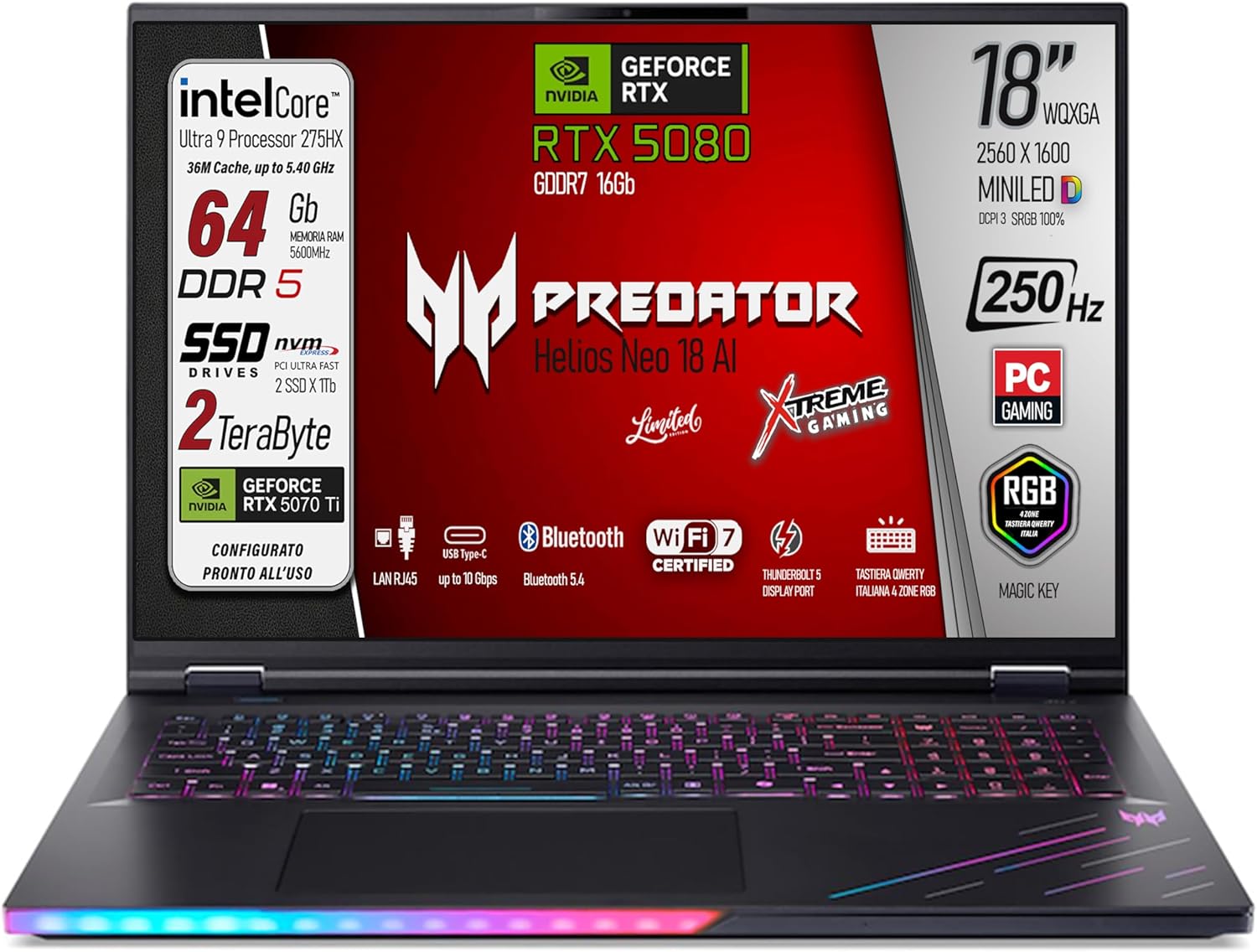 Acer Predator Helios 18 AI: La Potenza Gaming Definitiva Scontata del 5%!