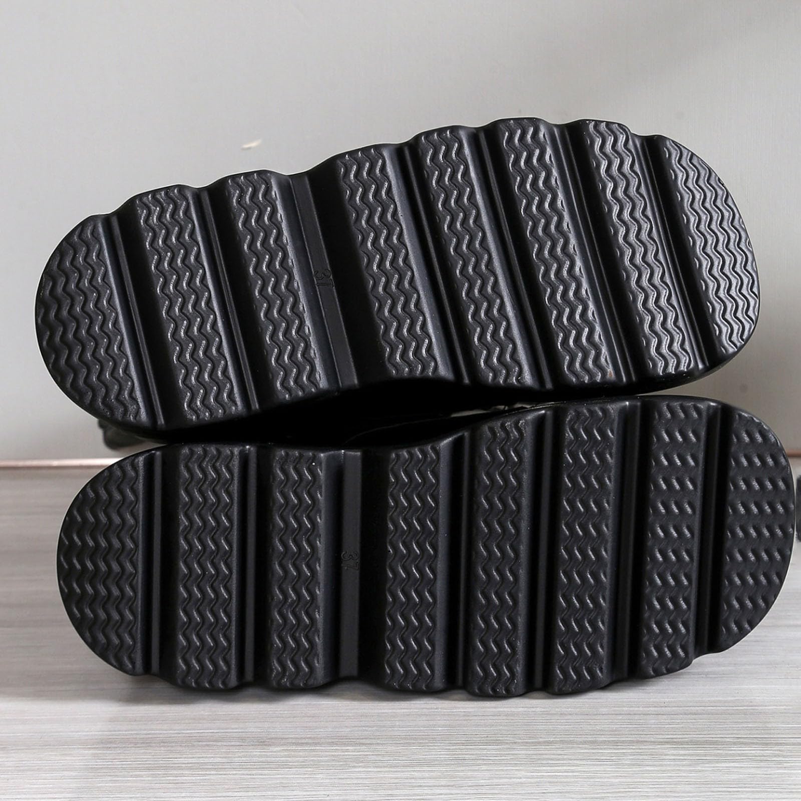Generisch Botas de plataforma para mujer de estilo gótico llamativo - Botas con cordones con tacón de cuña y hebillas | Botas extravagantes para un look rebelde