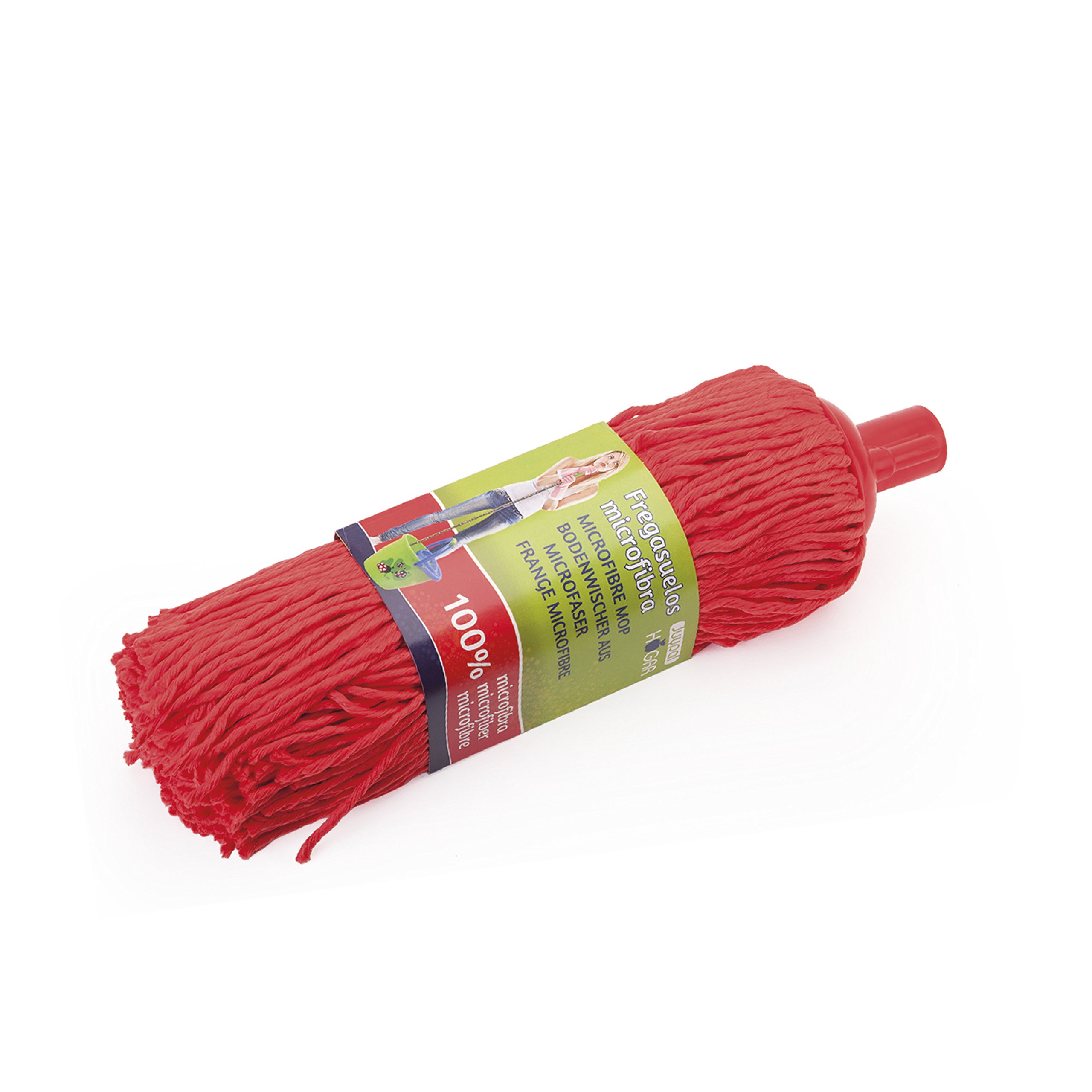 Juypal Spare 100% Microfiber Premium Spanish Mop, Polypropylene, Red, One Size