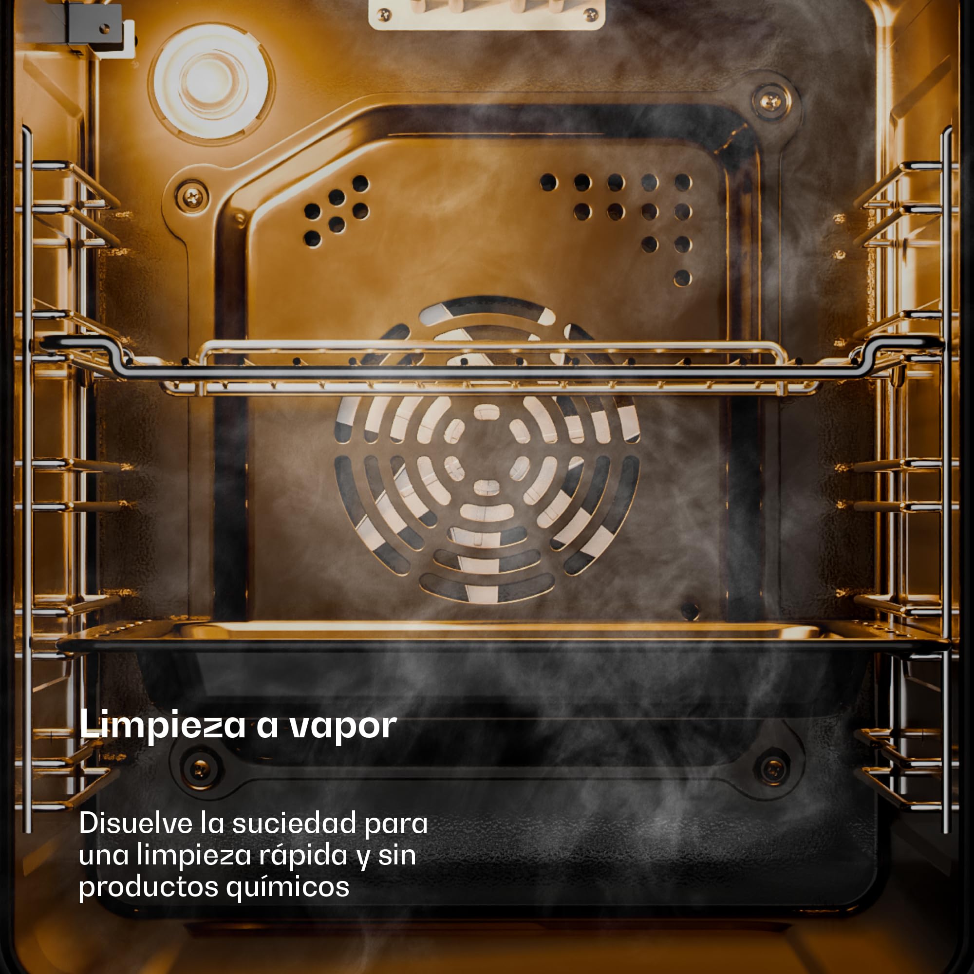 Klarstein Verosteel Horno Eléctrico Empotrable 45 cm - 49L, 8 Modos, Clase A, Acero Inoxidable & Cristal Negro, Fácil Limpieza, Temporizador, Horno Integrable Compacto