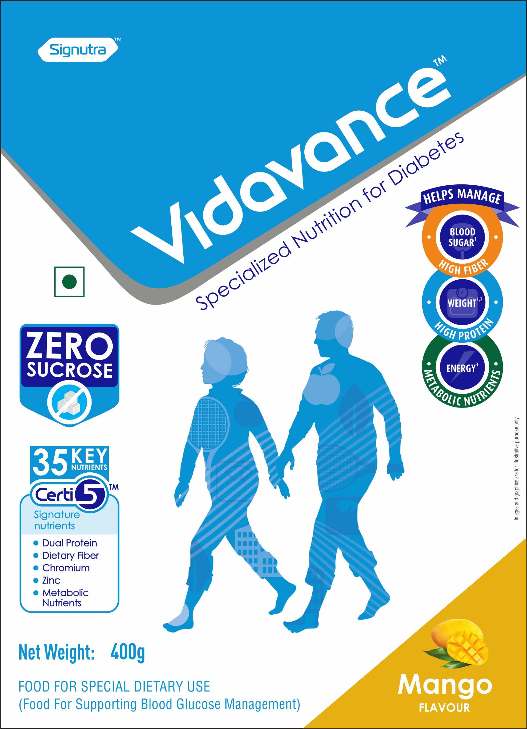 Vidavance Advanced Nutrition for Diabetes and Pre-Diabetes - 400g BIB (Mango) (B0CKFLCL4G) Amazon Price History, Amazon Price Tracker