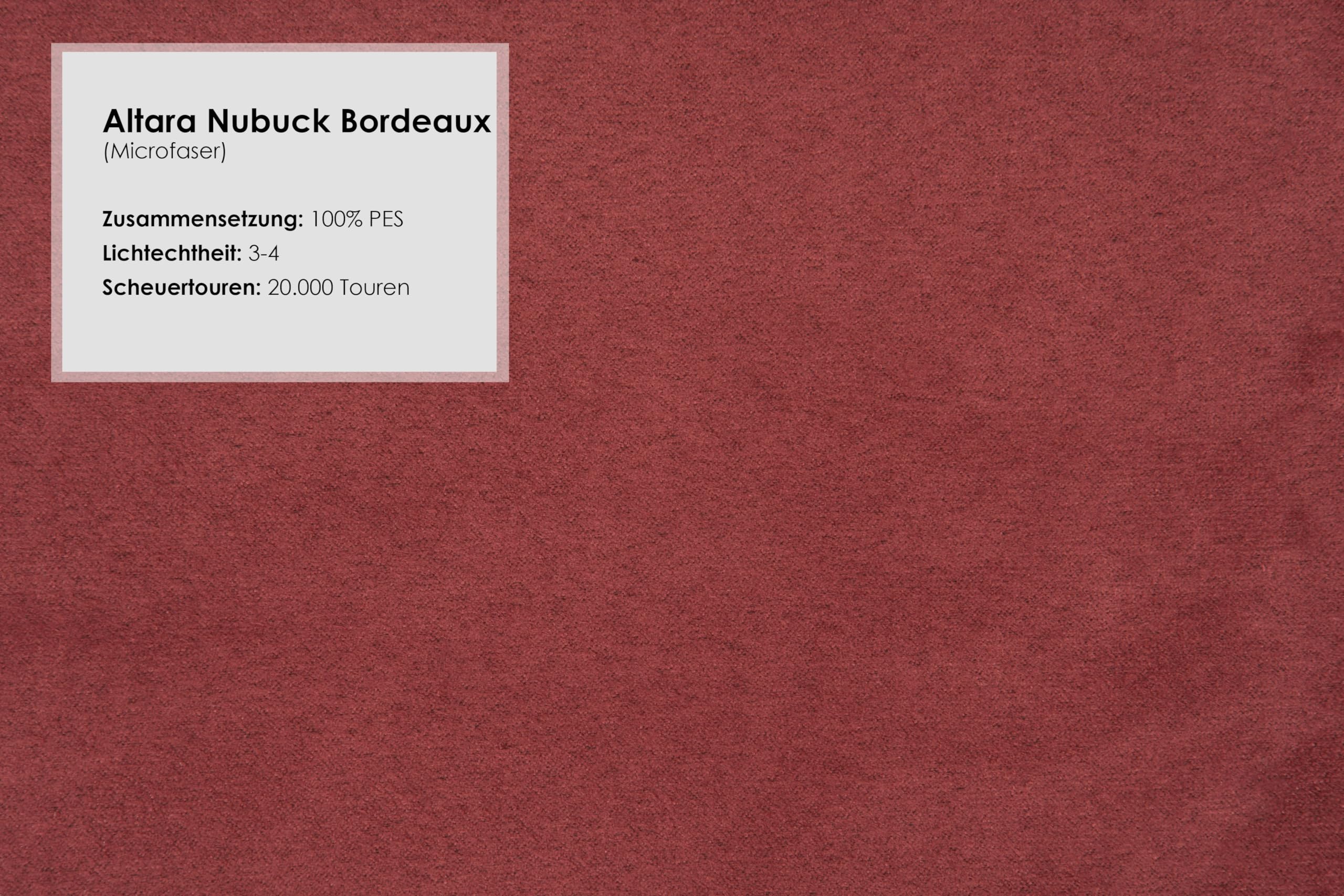 CAVADORE 2-Sitzer Küchensofa Amba, Trendige Sitzbank für Küche oder Esszimmer / 153 x 97 x 87 / Hochwertiges Mikrofaser: Rot