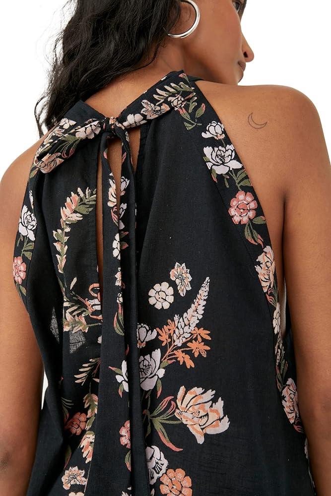emily print halter tank