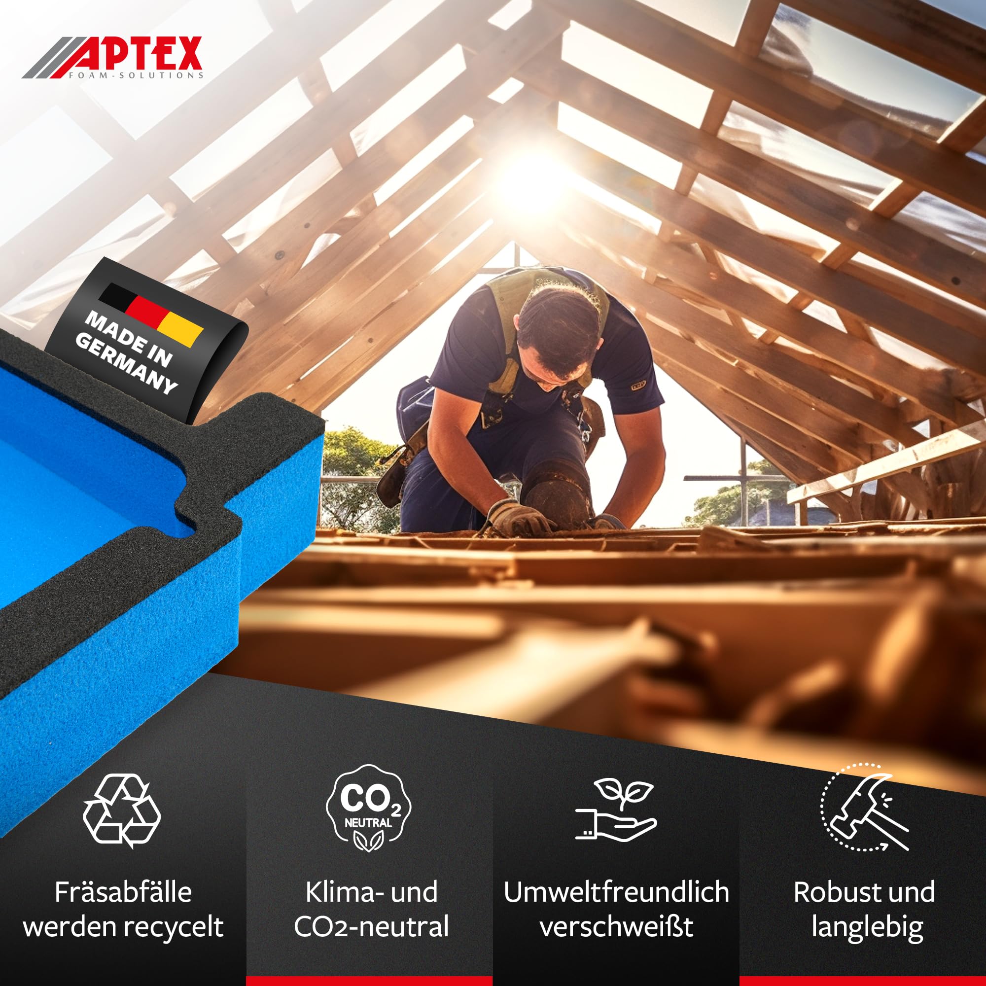 Makita DC18RD Schaumeinlage für MakPac Gr. 2-3 APTEX Polstereinlage