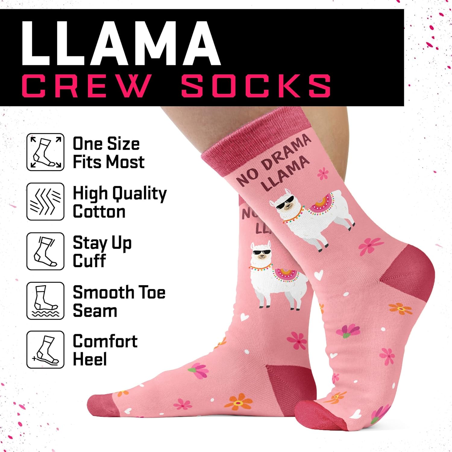 Funny Animal Socks for Women & Men, Novelty Socks – Cute Otter Llama Donkey Goat – Christmas Gifts, Stocking Stuffers