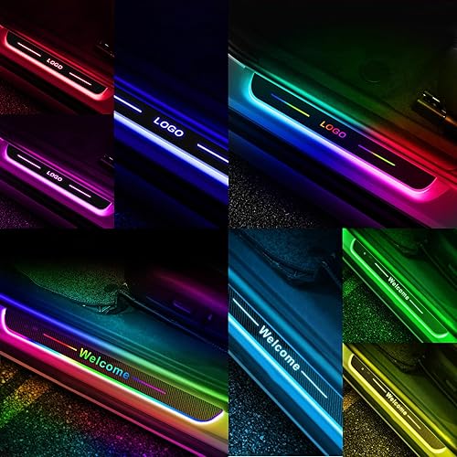 Luces de umbral de automóvil, logotipo personalizable y texto, luz de pedal de automóvil, luces de bienvenida personalizadas para puerta de disponible en Yaxa Peru