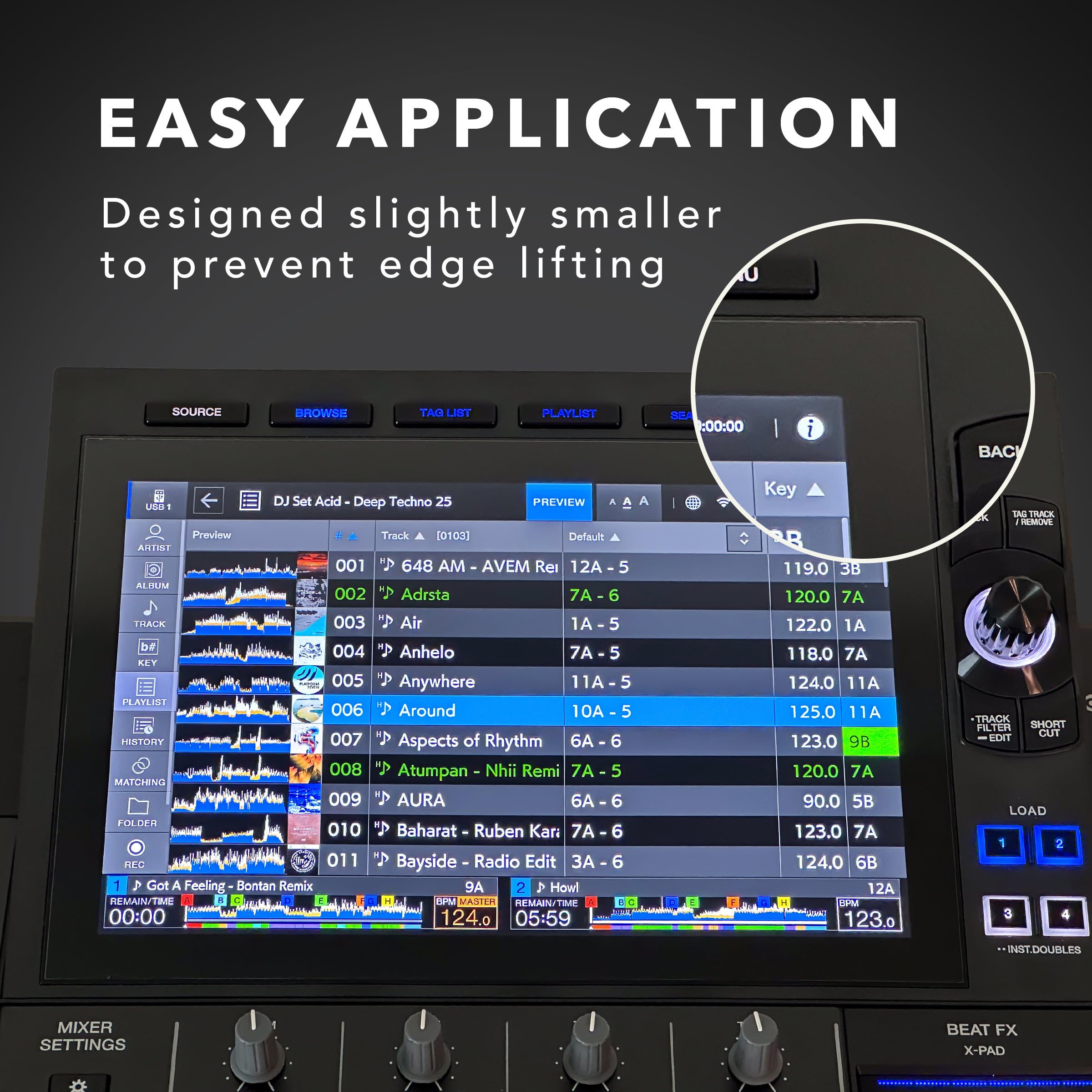 SUND PREMIUM QUALITY Pellicola protettiva per controller AlphaTheta XDJ-AZ DJ