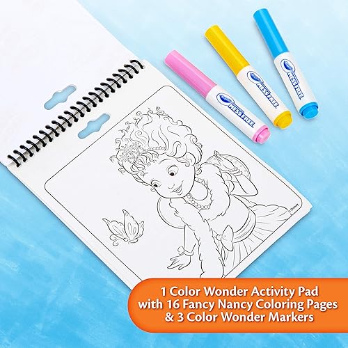 Miniatura 6 de Crayola Fancy Nancy Color Wonder - Bloc de actividades de viaje, para colorear sin desorden, regalo para niños, 3, 4, 5, 6, multicolor