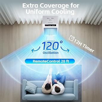 Uthfy Swamp Cooler, 3880CFM Evaporative Air Cooler with 10.6 Gal Water Tank, 120 Oscillation, 12H Timer, Remote, Ultra Quiet Cooling Fan, Outdoor Air Conditioner for Garage Patio Large Room