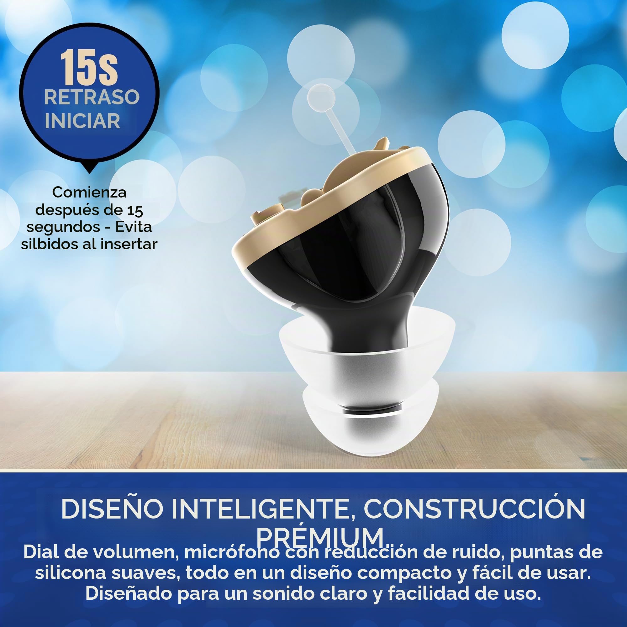 Premium (CIC) - Negro, oreja izquierda