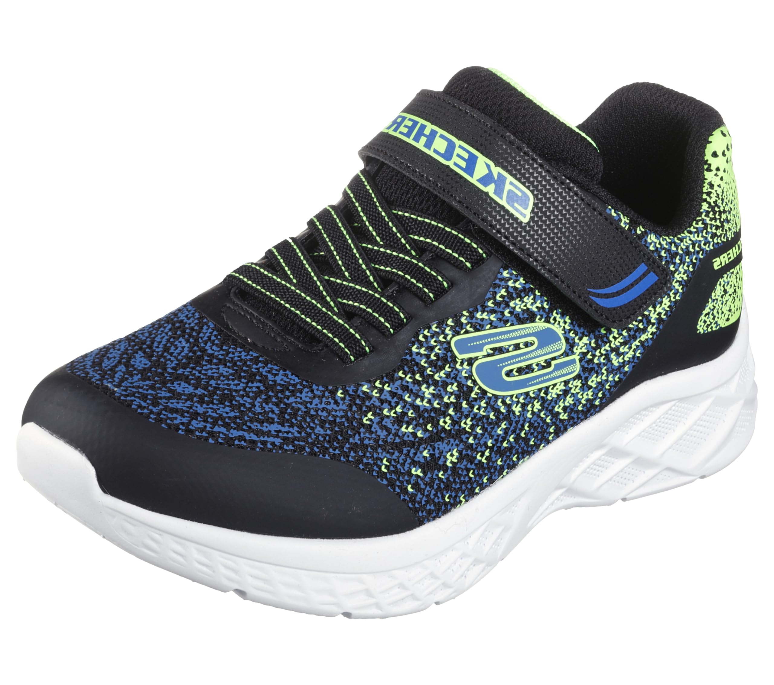 Skechers Skech Fast Slip On Shoes For Boys - Cushion Comfort Insole Shock-Absorbing Midsole Mesh & Synthetic Upper Comfort Shoes, Royal Black, 4 Uk (B09HK6Y7ZJ) Amazon Price History, Amazon Price Tracker