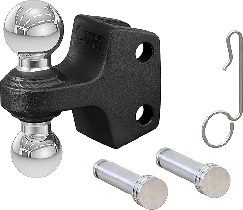 CURT 45933 Accesorio de doble bola para vástago de distribución de peso, 2 y 2-5/16 pulgadas, hasta 15,000 libras