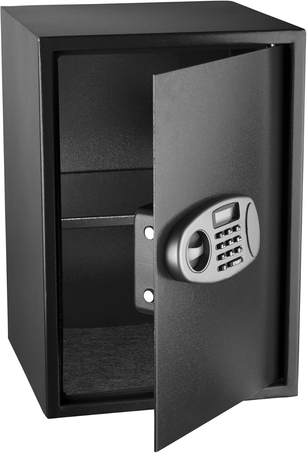 AdirOffice Security Safe with Digital Lock - Electronic Digital Security Safe Box Steel Construction - Ideal for Storage of Cash, Documents, Jewelries and More - (2.32 Cubic Feet, Black)