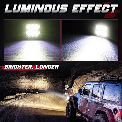 Miniatura 5 de Cápsulas LED de Montaje Empotrado, OFFROADTOWN 5'' 12,000LM Luces de Conducción LED CREE Luz de Reversa Luz de Respaldo Barra de Luz Empotrada Luces