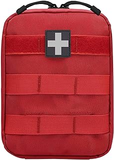 First Aid Pouch Empty Small, Tactical Molle EMT Pouch Compact Medical IFAK Rip Away Untility Bag Pouches - VIIDOO