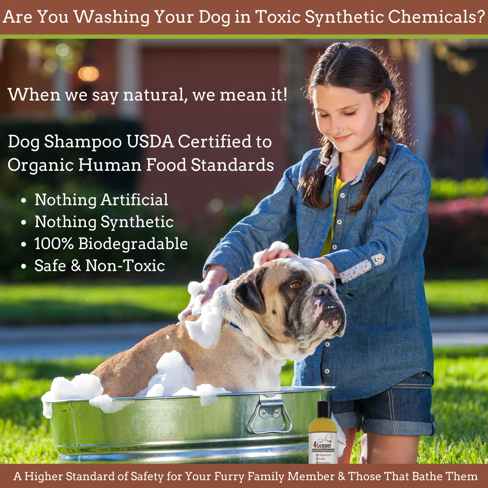 Buy 4Legger Certified Organic Dog Shampoo with Conditioner All