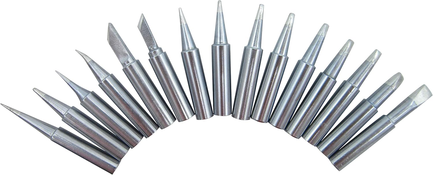 15 PCS Soldering Tips T18 Series Fit FX-888 FX-888 FX-8801 FX-600 (FX888/FX888D FX8801 FX600) Lead Free Solder Iron Tip Bit (Brand "AiCE Tls")