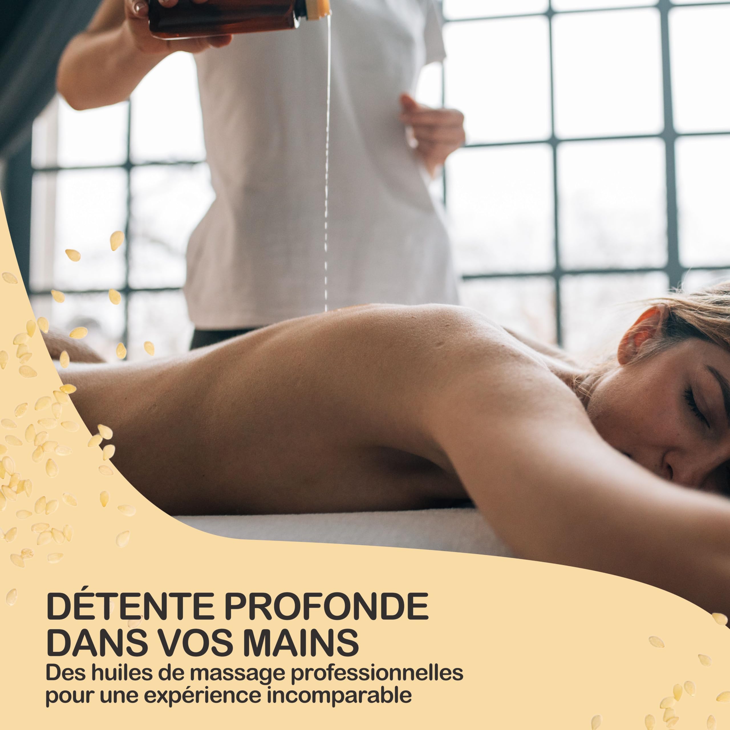 B.O.T Cosmetic & Wellness - Huile de Sésame Bio 100% Pure et Naturelle | Pressée à Froid | Multi-Usage | Anti-Âge pour la Peau | Soin Capillaire | Huile de Massage Ayurveda, 1000 ml
