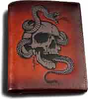 Genuine Crocodile Leather Wallet For Men - Vintage Bifold RFID Blocking Gift Wallet (Coffee Retro Style)