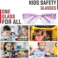 Vista 8 de BISON LIFE Gafas de seguridad para niños, gafas protectoras para niños a granel, ANSI Z87.1, gafas de seguridad para niños, paquete de gafas
