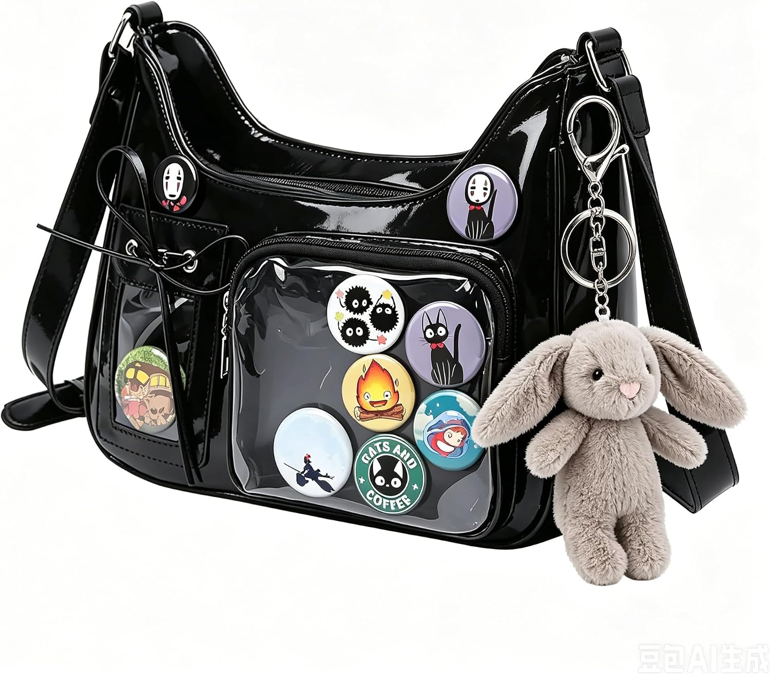 SMAROICE Ita Shoulder Bag cute crossbody ita bag purse PU Leather for anime fans