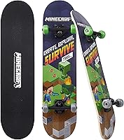 Voyager Minecraft Cruiser Skateboard for Kids & Teens - 31" Durable Maple Deck, ABEC-5 Bearings, Printed Graphic Grip Tape, Smooth 50mm Wheels