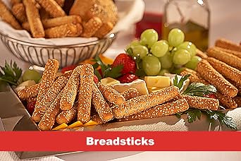 Clown Global Brands Everything Whole Grain Breadsticks | 100-Count Case | Two Breadsticks per Individually Wrapped Pack | No Additives or Preservatives | Baked to Perfection | Healthy Snacking