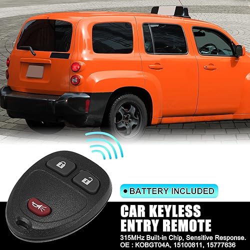 Miniatura 2 de X AUTOHAUX 2 llaveros de repuesto KOBGT04A de 315 MHz para Chevy HHR 06-11 Uplander 06-08 para Buick Terraza para Saturn Relay 05-07 para Pontiac