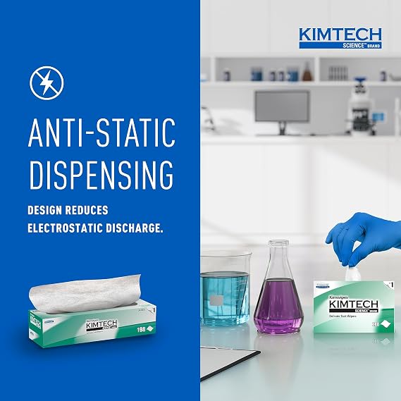 Kimtech Science Kimwipes Disposable Task Wipers 11-4/5 x 11-4/5 34133, 15 Pack, 2940 Wipes