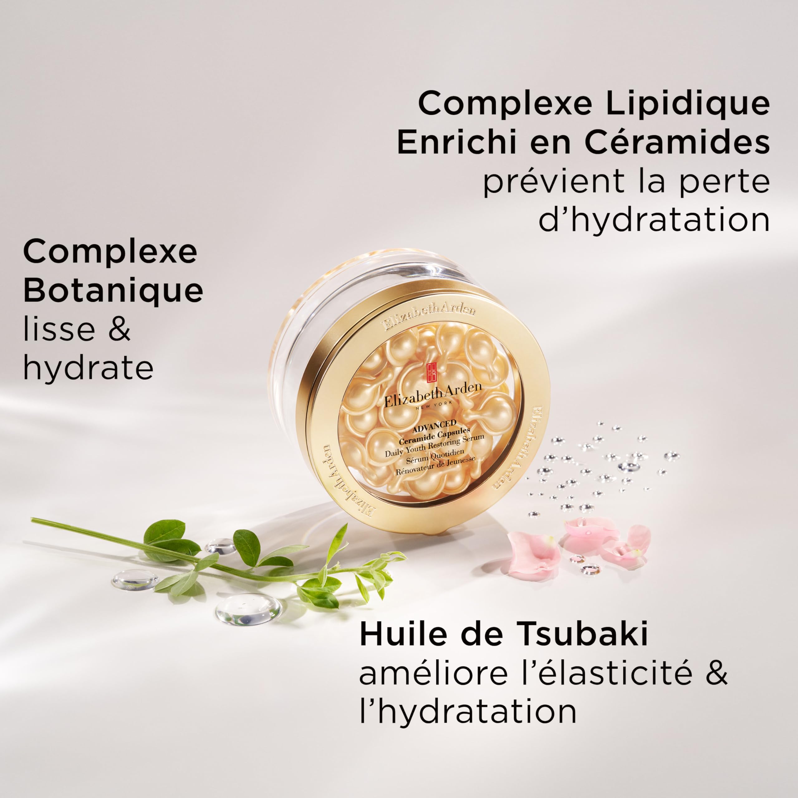 Elizabeth Arden, Advanced Ceramide Capsules, Sérum Quotidien Rénovateur de Jeunesse, Soin Skincare, Sérum Triple Effet Anti-Âge, Lutte contre les rides et ridules, Répare et Hydrate