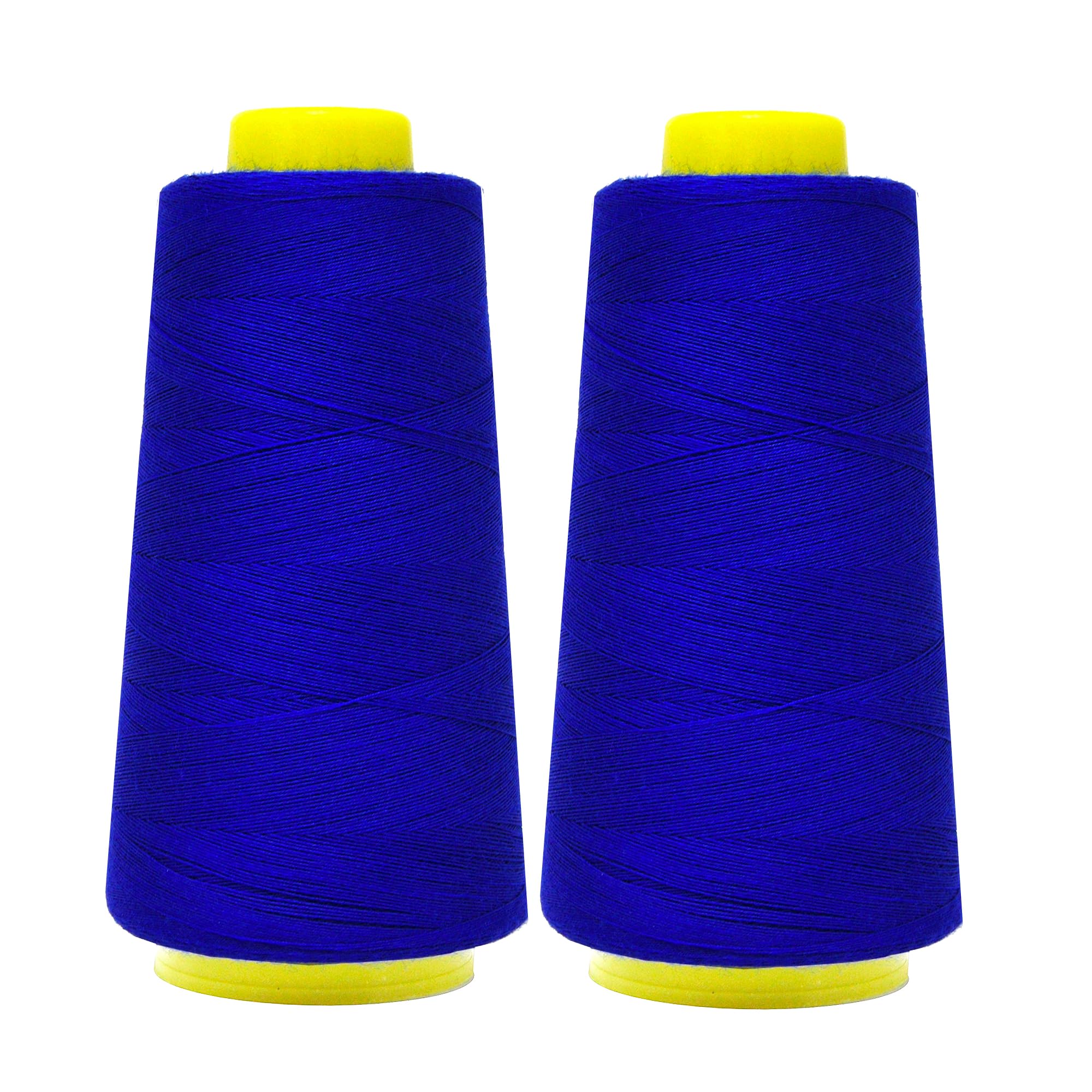 Mandala Crafts Royal Blue Mercerized Cotton Thread for Sewing Quilting