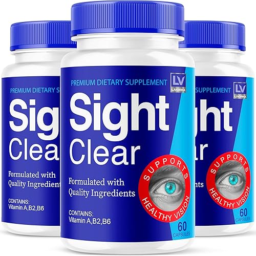 Sight Clear 20/20 Vision Support Supplement For Eyes - 3 Month Supply - Pack Of 3