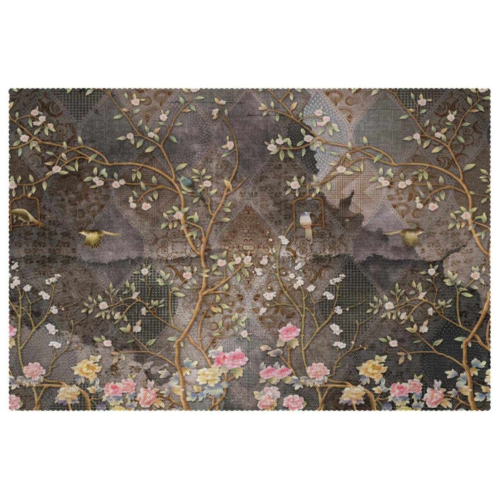 Set de table vintage floral en lot de 6, format 30x45 cm pour table à manger rétro