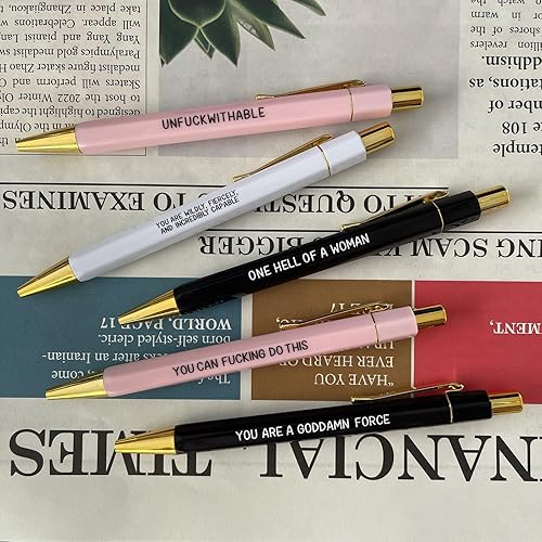 Miniatura 5 de MYHJL Juego de 5 bolígrafos divertidos para enfermeras, bolígrafos divertidos de tinta negra, bolígrafos de enfermería para enfermeras, médicos,