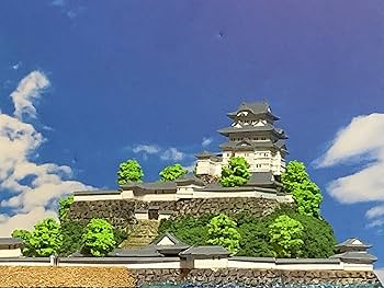 西洋風お城のジオラマ　ケース付き b9bc357790becbdc34f326d3859c40