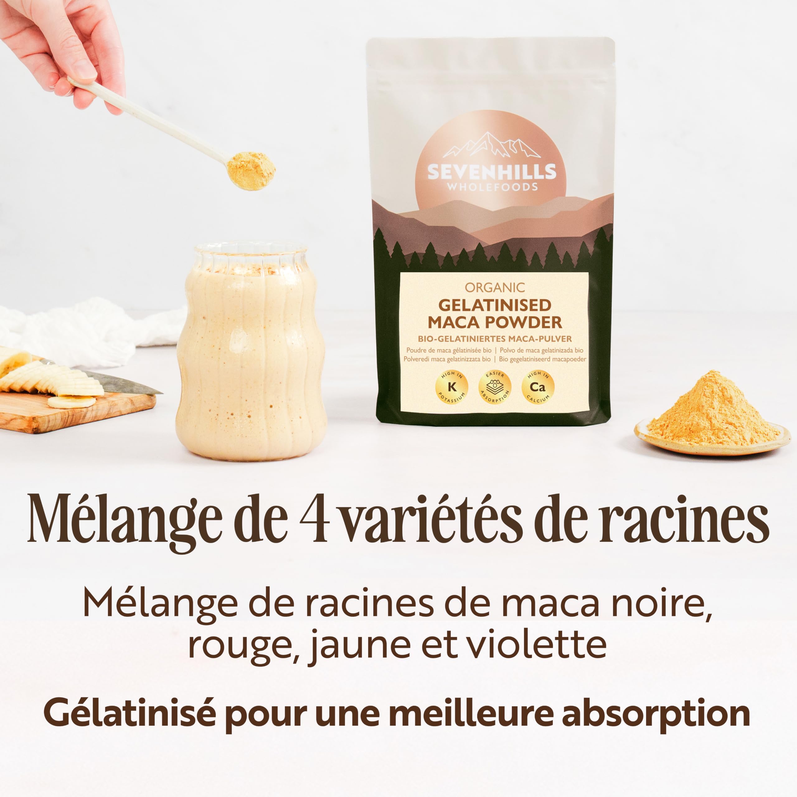 Sevenhills Wholefoods Poudre De Maca Gélatinisée Bio 400g